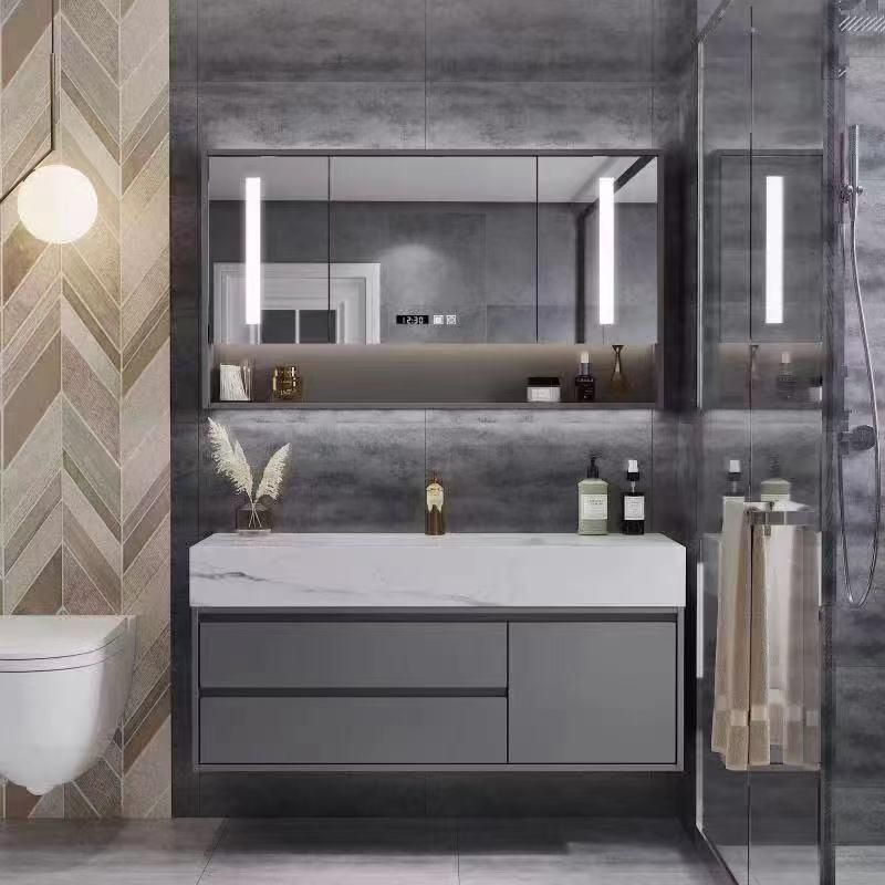 Light Luxury Bathroom Furniture Modern Simple Bathroom Intelligent Mirror LED Medicine Cabinet