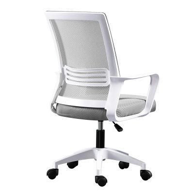 Modern High Back Lumbar Support Commercial Furniture Armrest Rolling Staff Task Desk Home Office Mesh Chair for Meeting Room