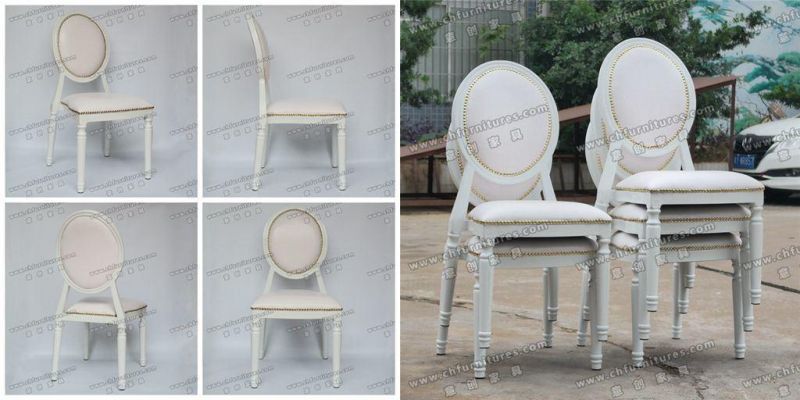 Yc-D07rental White Aluminum Modern Hotel Furniture Banquet Event Louis Wedding Chairs