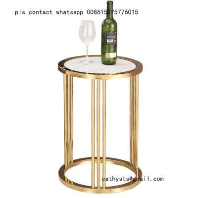 Metal Side Table Bases Gold Stainless Steel for Restaurants