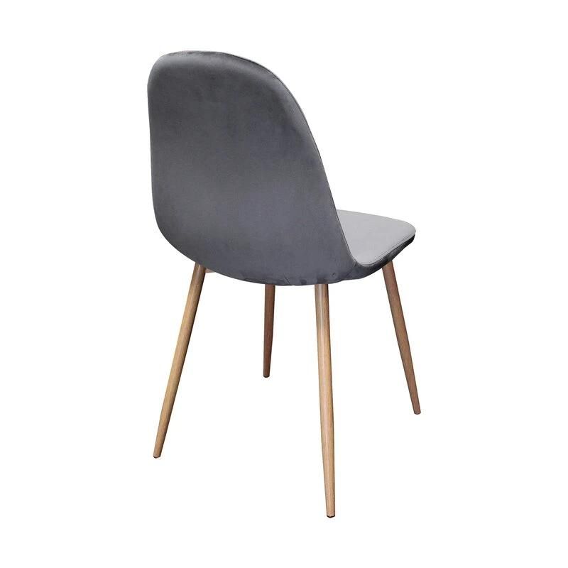 Modern Wood Leg Upholstered Fabric Dining Chair Wooden Chair