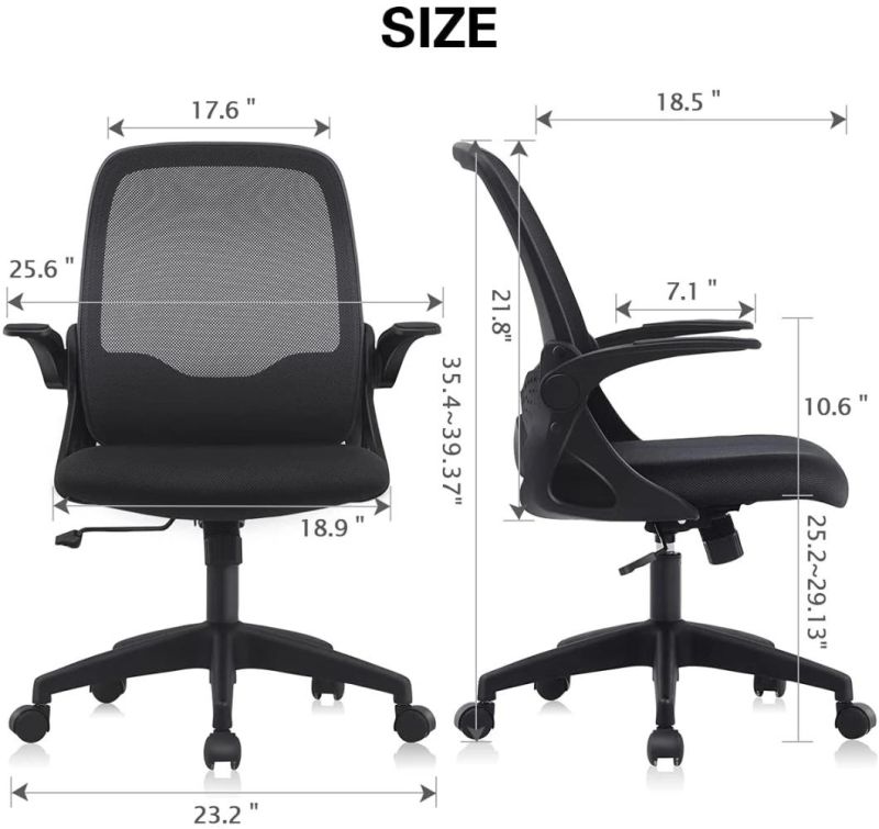 Li&Sung 10047 Ergonomic Adjustable Height Modern Mesh Chair