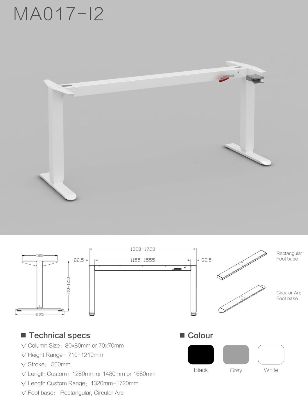 Hardware Parts Office Black Color Table Metal Legs Furniture