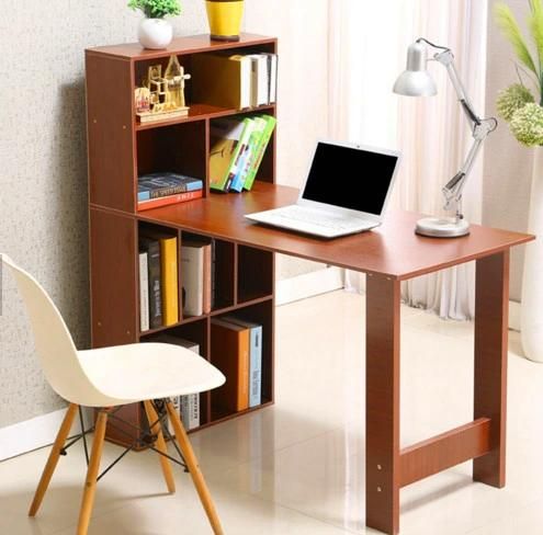 Good Quality Warm White Color Wooden Laptop Computer Table Design