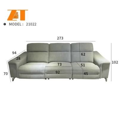 Modern Design Leisure Fabric Sofa for Living Room with Solid Wood Frame