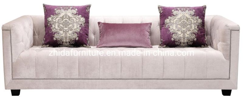 American Style Living Room Furniture Modern Fabric Sofa for Hotel Lobby Public Area