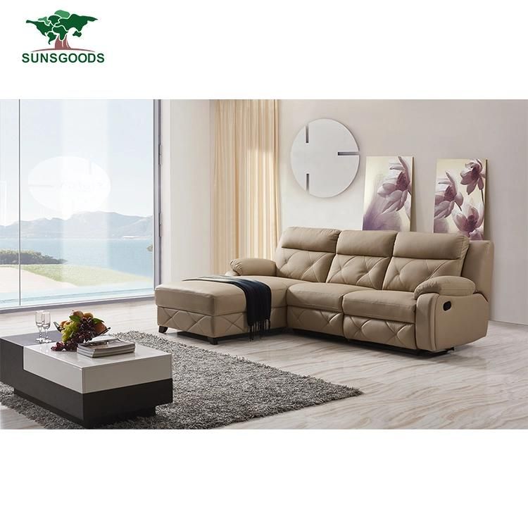 Chinese Sofa Furniture Factory Wholesale PU Leather Recliner Sofa Home Furniture