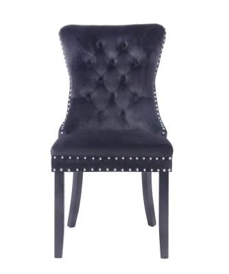 Hot Sale Modern Design Hotel Restaurant Furniture Velvet Wood Dining Chair