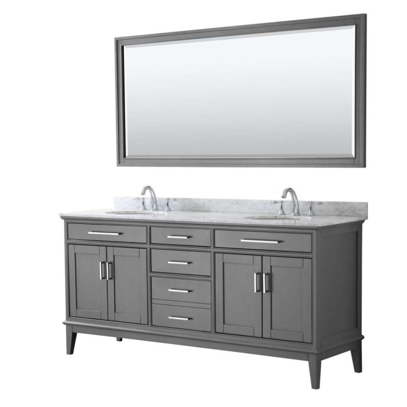 China Factory Wholesale Modern Light Luxury 60" Single Bathroom Vanity-White