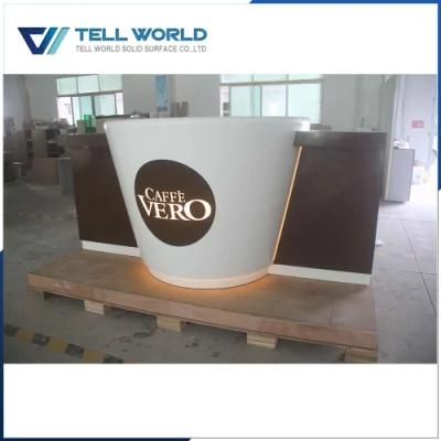 Modern Design Restaurant Illuminated LED Luxury Bar Counter Cabinet for Nightclub/Lounge Home Party Fast Food Table Bar Counter