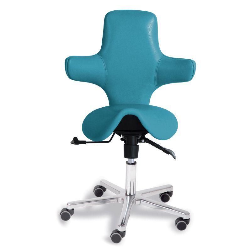 PU Leather Saddle Seat Ajustable Salon Office Chair