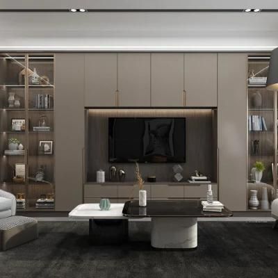 Modern Luxury Apartment Modular Furniture Cupboard Kitchen Cabinets for Home