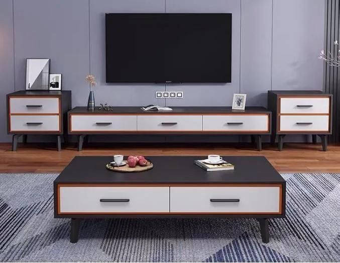 Nordic Furniture Wooden and Metal Contemporary Designers 2021 Coffee Table with Drawers Storage