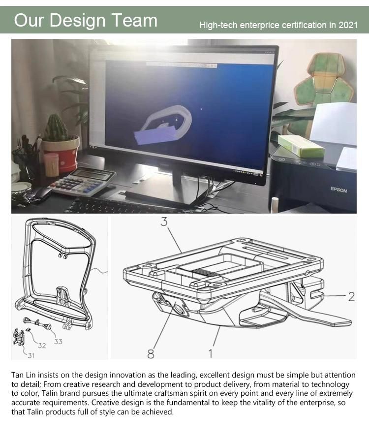 Hot Sell Ergonomic Executive Home Modern Furniture Manufacturer Swivel Adjustable Headrest Training Computer Office Chair