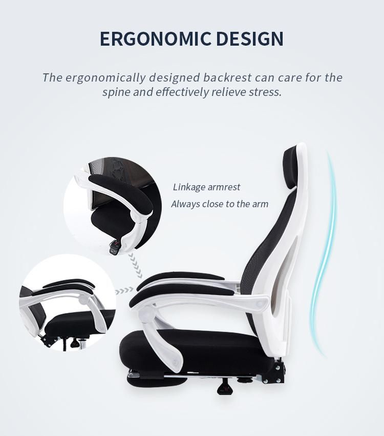 New Arrival Eco Modern Style Lift Swivel Ergonomic Computer Chair with Headrest High Back Comfortable Mesh Executive Office Chair