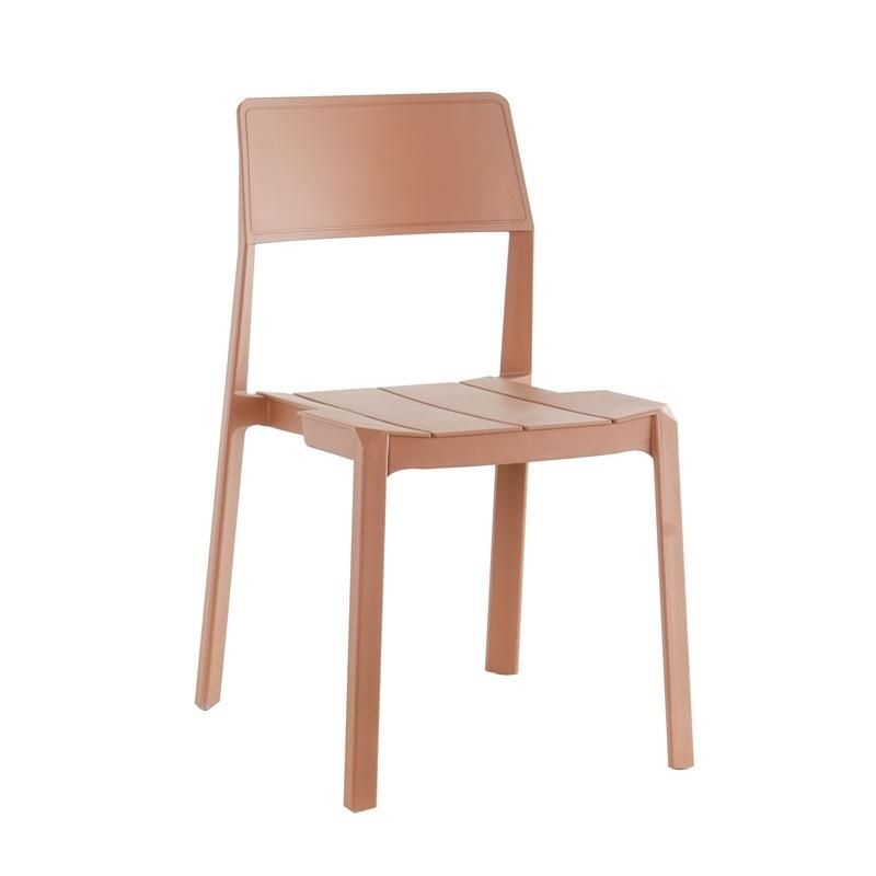 Cheap Outdoor Pink Modern Design Leisure Stacking Dining Full Plastic Chair