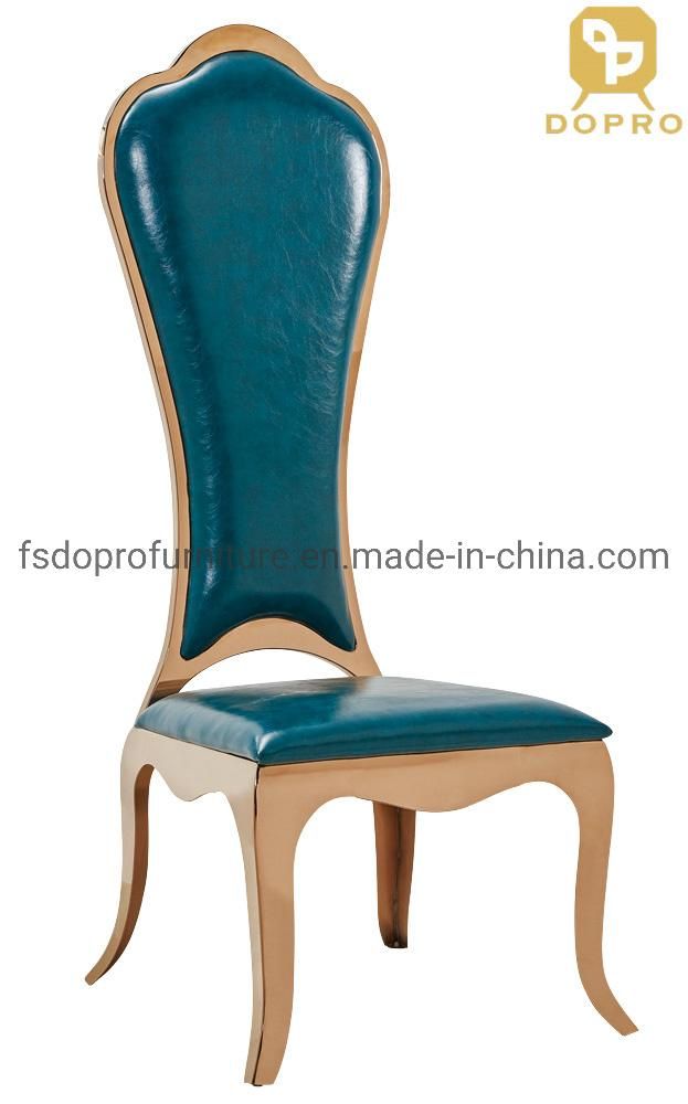 High Quality PU High Back Dining Chair Modern Living Room Chairs for Restaurant and Coffee Shop