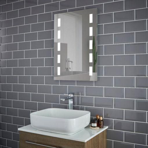 Makeup Mirror Decorative Mirror LED Lighted Backlit Bathroom Mirror with Motion Infrared Sensor