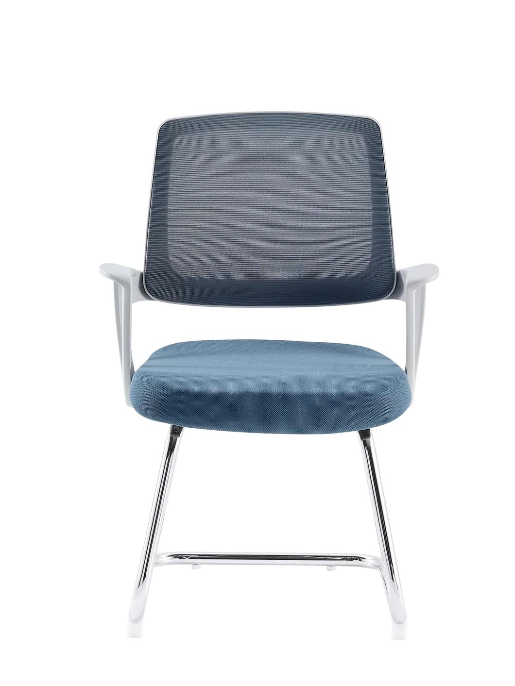 White Nylon Frame Office Visitor Mesh Chair for Staff