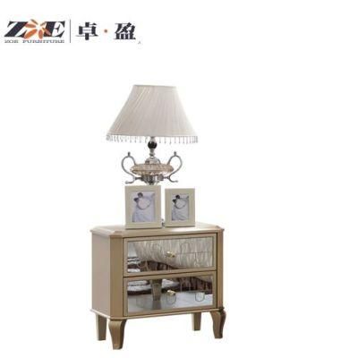 Modern Fashion Home Furniture Luxury Mirrored Bedroom Furniture Bedside Table