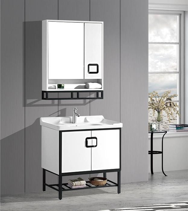 Hangzhou Factory Wholesale New Design Modern Classic Bathroom Cabinet Bathroom Vanity with Mirror Cabinet