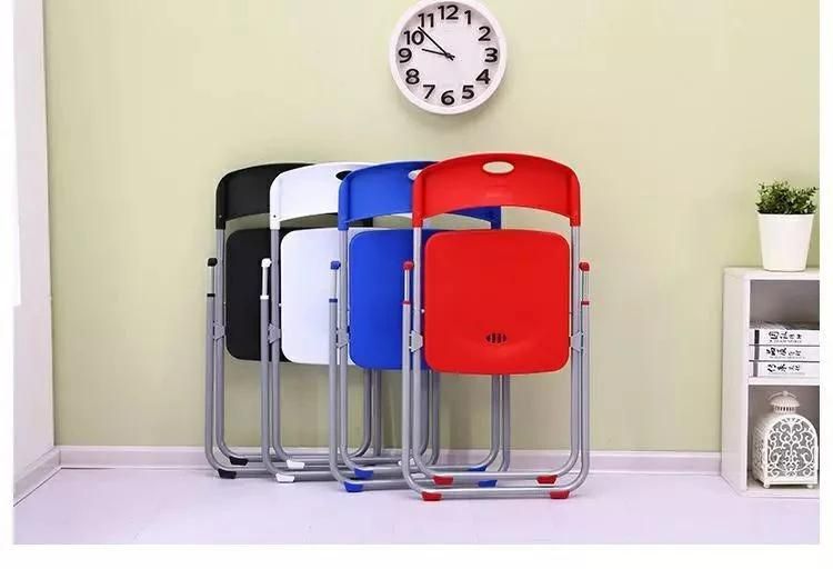 Eco-Friendly Adult Modern Office Home Simple Metal Folding Camping Plastic Chair