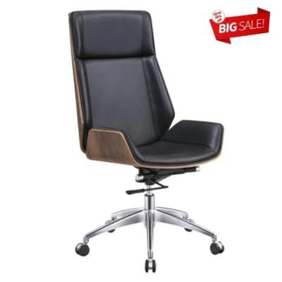 Wholesale Modern Ergonomic Computer Manager Office Genuine Leather Swivel Metal Executive Chair on Sale