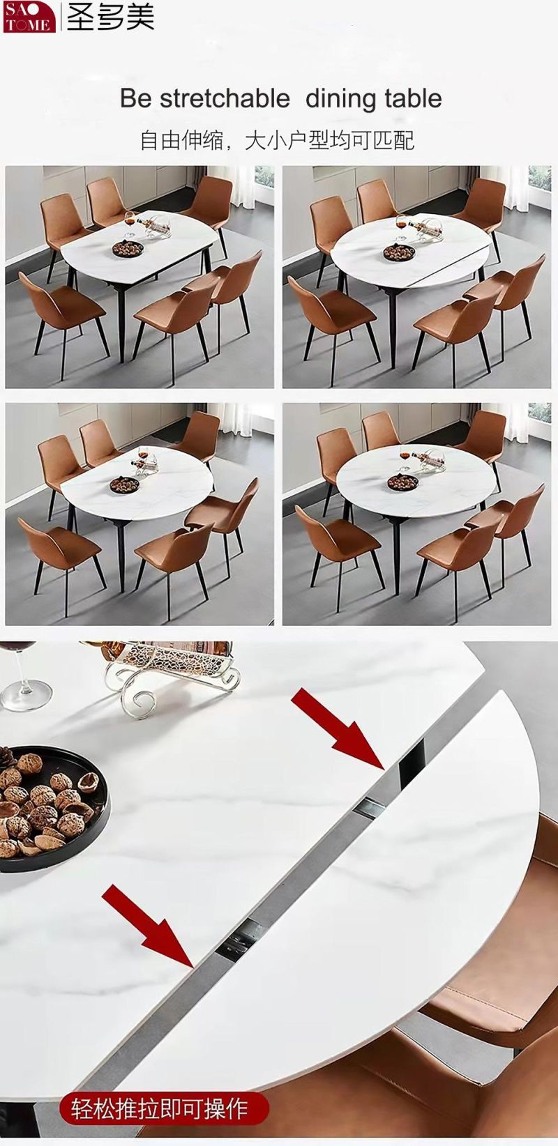 Modern Furniture Expendable Dining Room Table