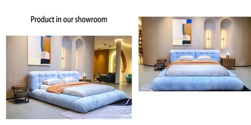 New Arrival Italian Bed Bedroom Home Furniture with Soft Sponge Comfortable King Size Bed