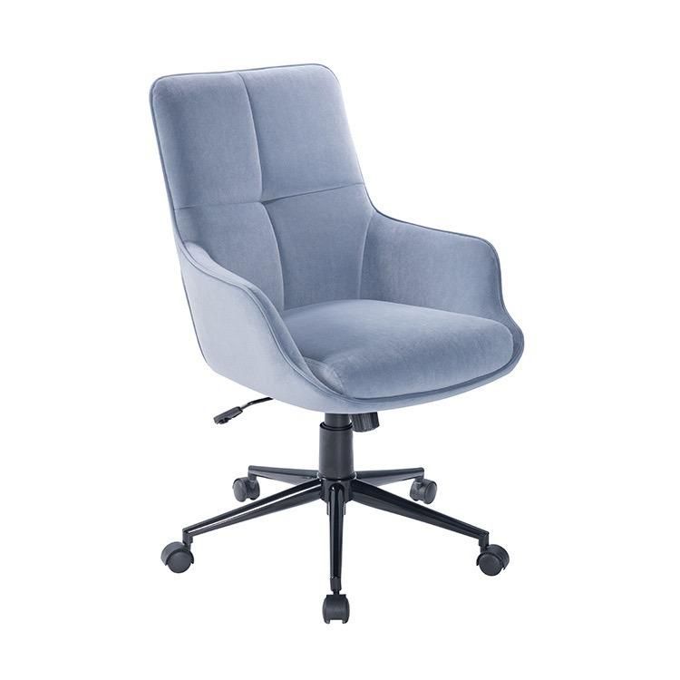 Modern Style Gray Ergonomic Back Design Swivel Lounge Office Adjustable Rolling Chair