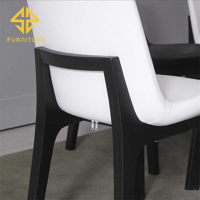 Modern Restaurant Furniture Luxury Wood Frame Velvet Dining Chair