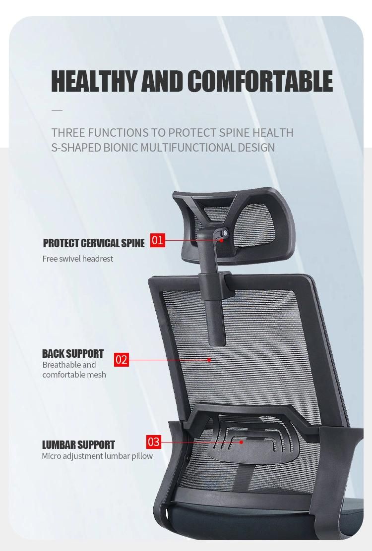 BIFMA Wholesale Mesh Swivel with Armrest Cheap Price Ergonomic Computer Office Chair