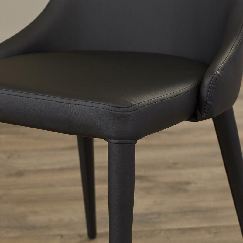 Modern Restaurant Hotel Home Furniture Cheap Faux Leather Black Dining Chair