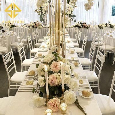 Sawa Modern Cheap White Plastic Tiffany Chair for Wedding Banquet Used