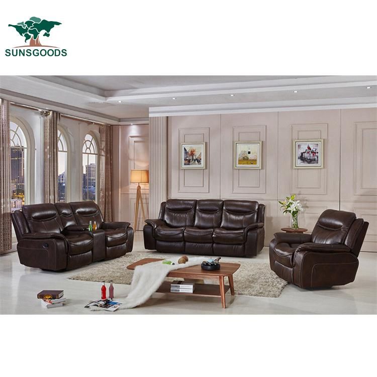 Electric Living Room Sofa Top Grain Leather Sofa Modern Sofa Leisure Sofa Recliner Living Room Furniture