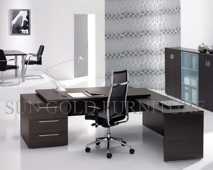 (SZ-ODL324) Modern Melamine CEO Office Table Custom Made Faced Chipboard Executive Office Desk