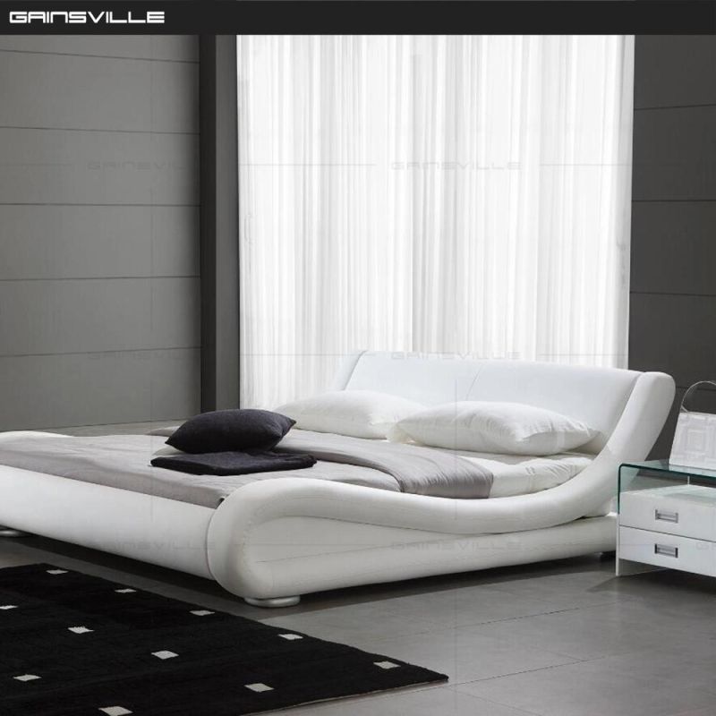 Modern Bedroom Furniture Leather Bed King Bed Wall Bed Gc1606