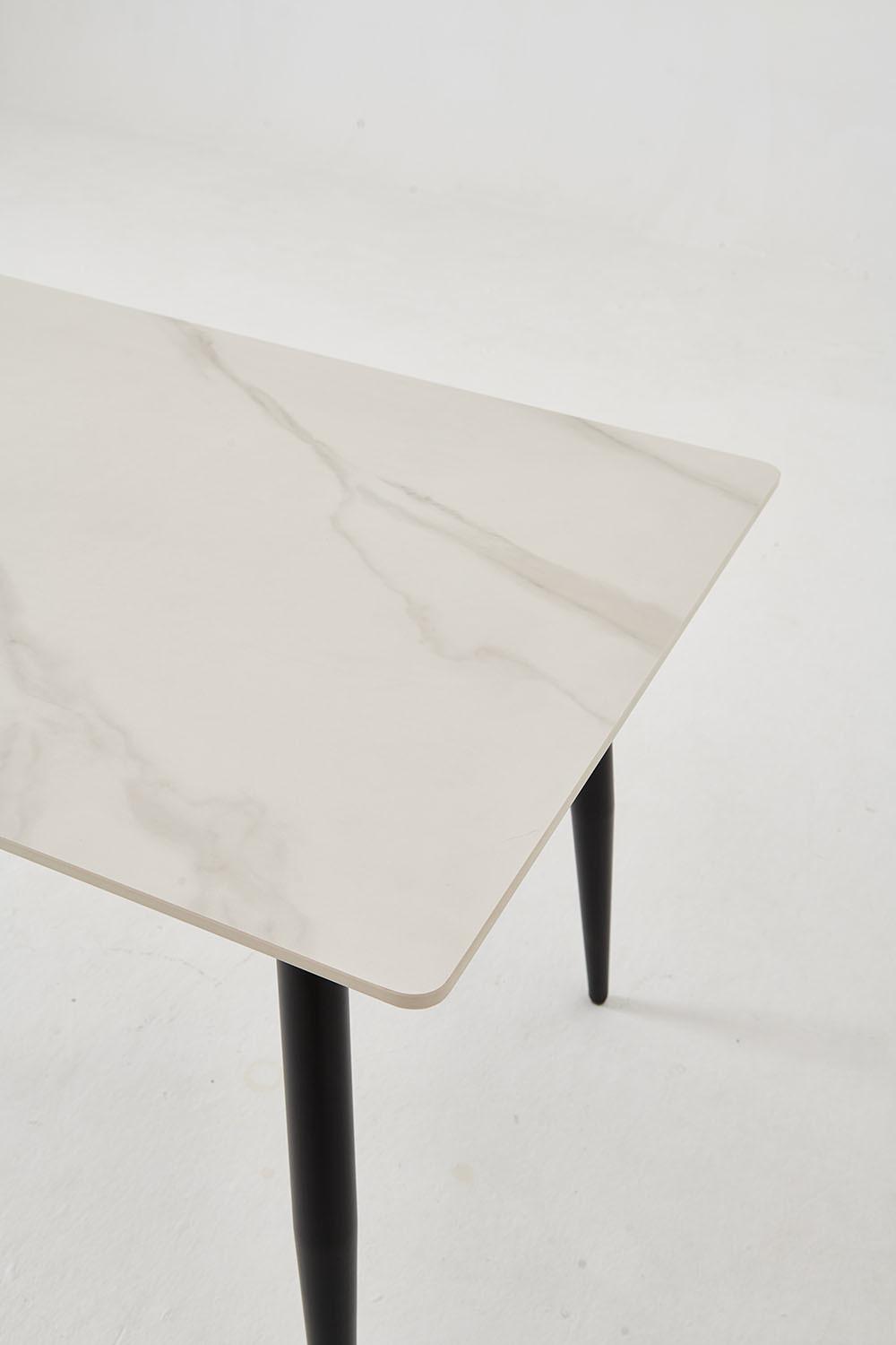 Snow White Internet Celebrity Sintered Stone Dining Table