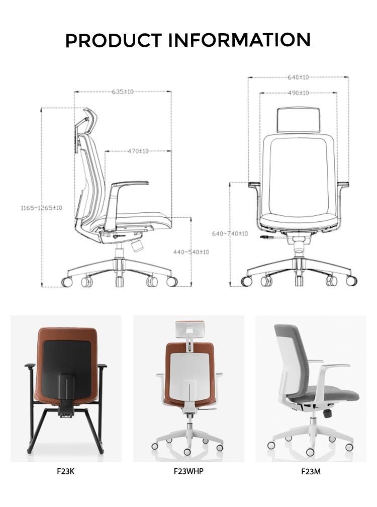 China Manufacture Manager Leather Swivel Executive Office Office Furniture