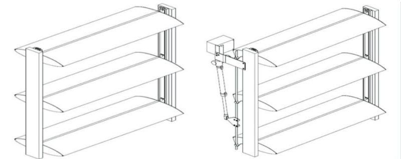 External Sun Louver Cladding Boards Commercial Aluminium Profile Blinds for Windows