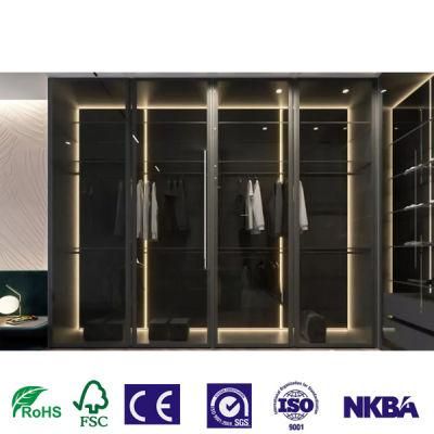 Master King Bedroom Furniture Modern Bedroom Sets Luxury Bed Room Furniture Home Arabic Furniture with Eight Door Wardrobe