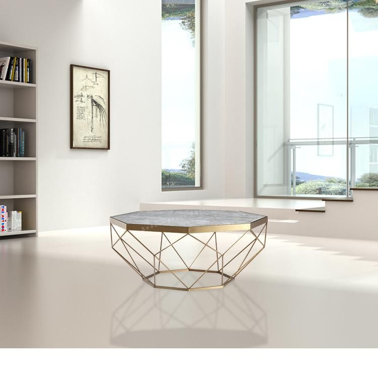 Modern New Design Marble Top Center Coffee Table