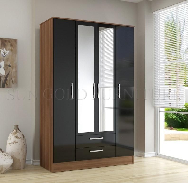 Bedroom Furniture Wardrobe in Beautiful White Gloss Lacquer (SZ-WD061)