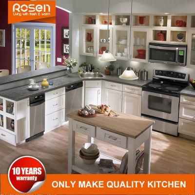 Modern Style Colors Painting Birch Solid Wood Kitchen Cabinet Furniture