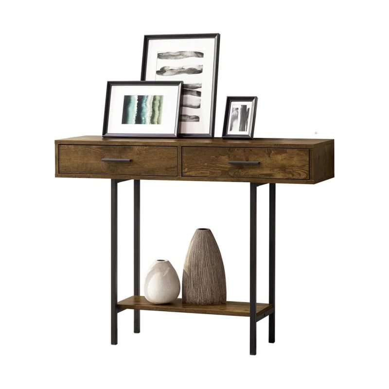 2-Tier Console Sofa Table Entryway Table