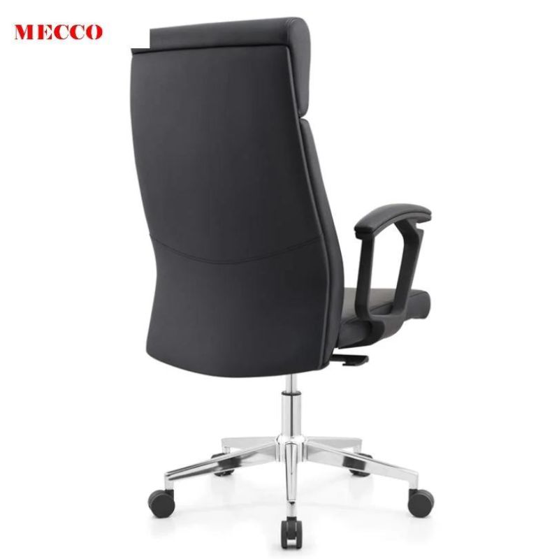 Genuine or PU Leather High Back Fixed Armrest Stable Quality Wholesales Leather Chair