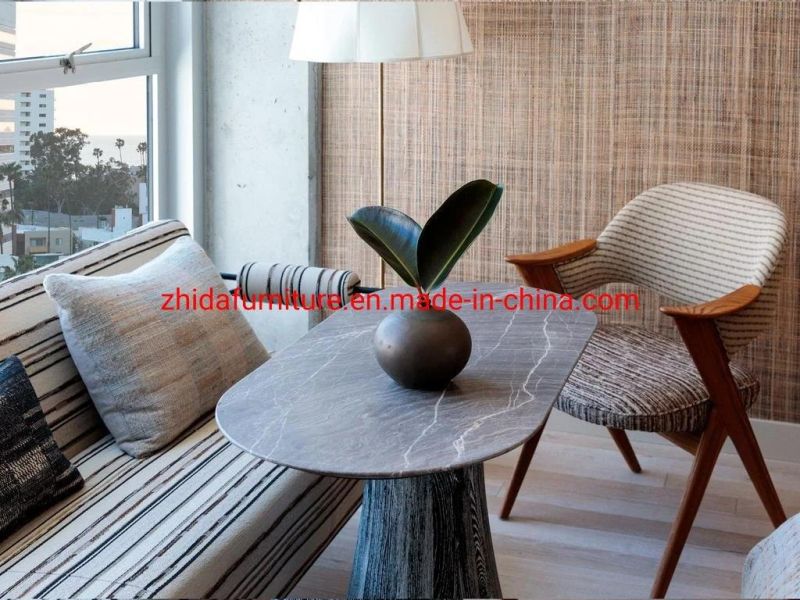 5 Star Customized Hotel Furniture Apartment Living Room Bedroom Modern Style Standard King Size Fabric Bed