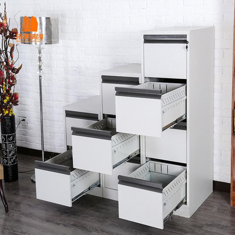 Vertical Filing Cabinet with 3 Push-Puling Door, Customized Modern Furniture