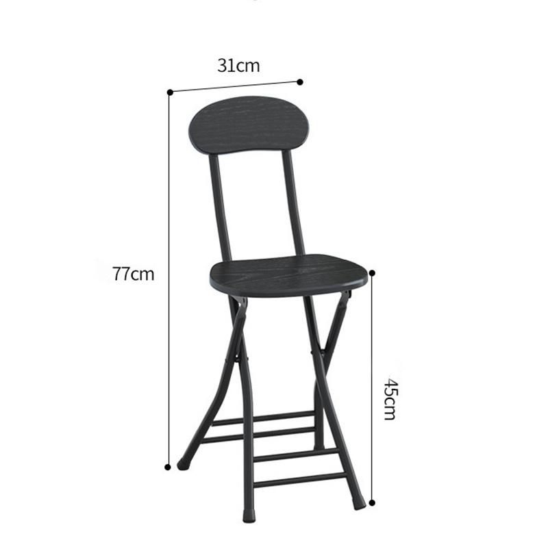 Simple Design Home Outdoor Folding Furniture Metal Steel Stacking Portable Dining Chair