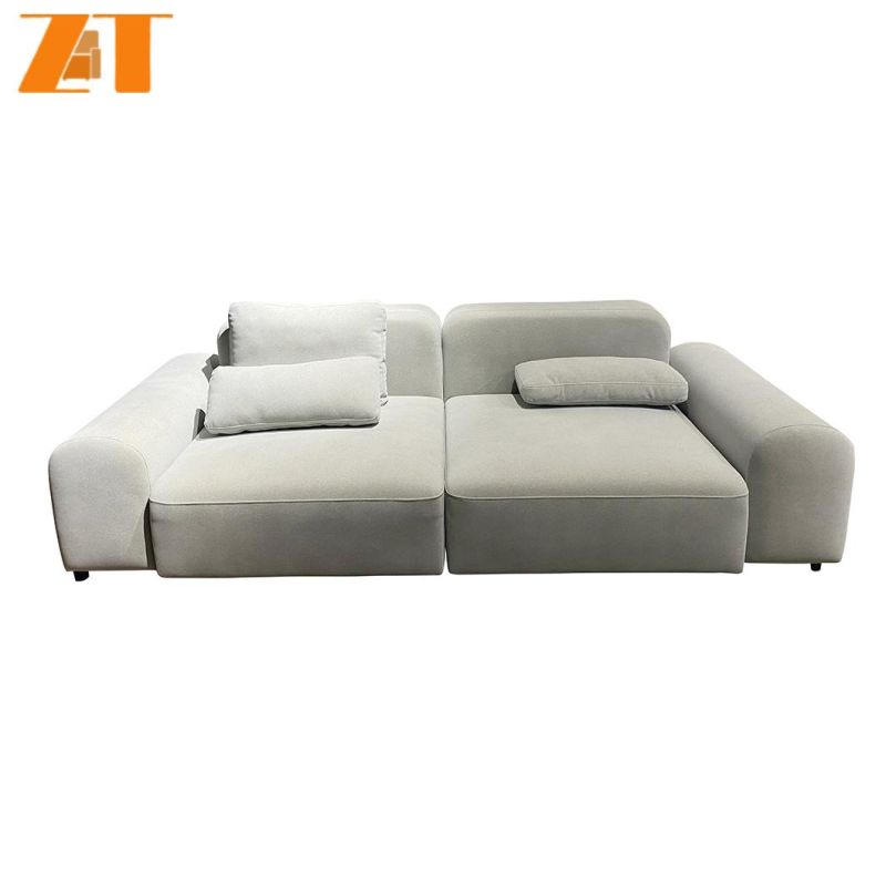 Spanish Style Luxury Home Furniture Living Room Chaise Lounge Couch Curved Fabric Sofa Sets